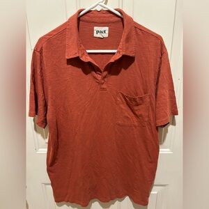 Pact Luxe Stretch Jersey Slim Polo made from organic cotton. - Large‎